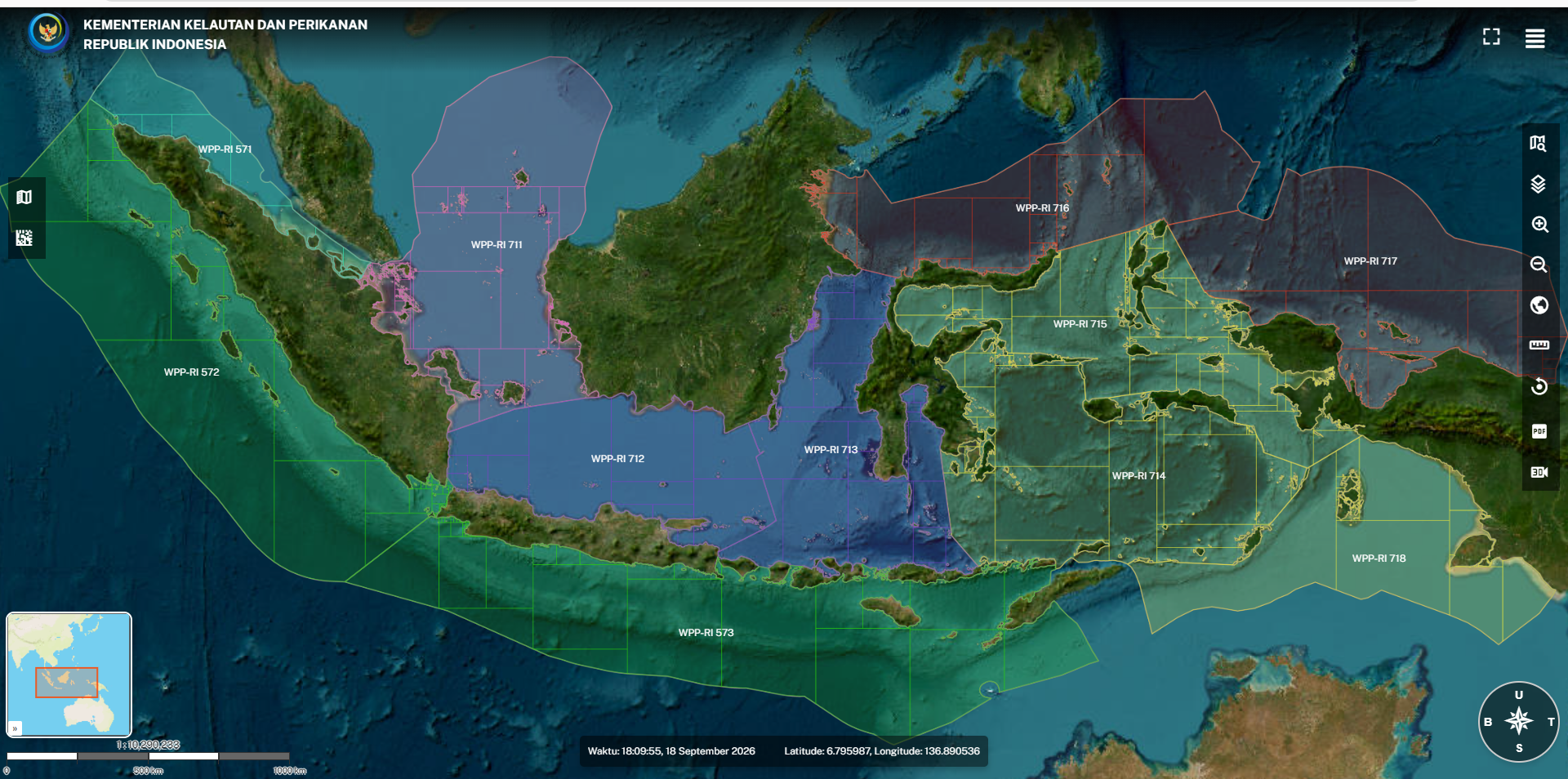 Peta analisis spasial Indonesia